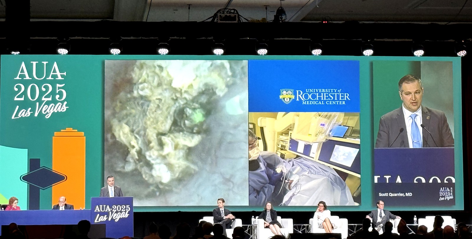 Dr. Scott Quarrier presenting at the American Urological Association Annual Meeting, Las Vegas, 2025